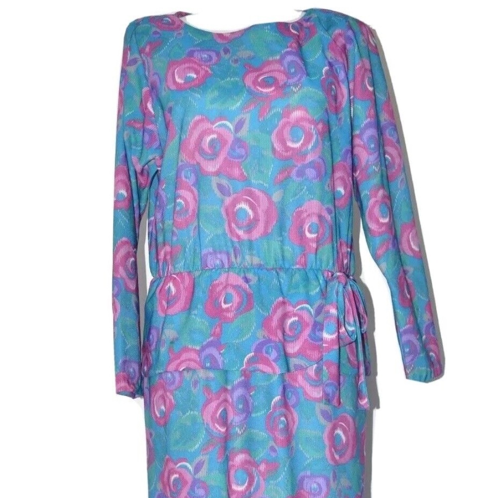 Vintage Chapter two BRAND dress, Size 10, Multi-Colored, Made in USA. S/M